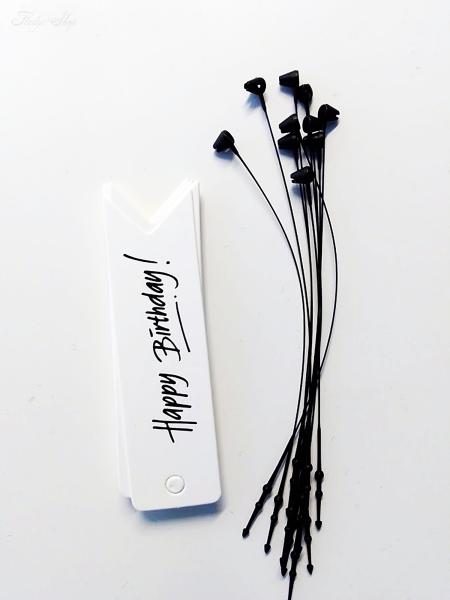 Geschenkanhänger Happy Birthday schmal